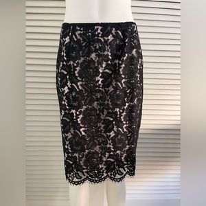 Black lace skirt